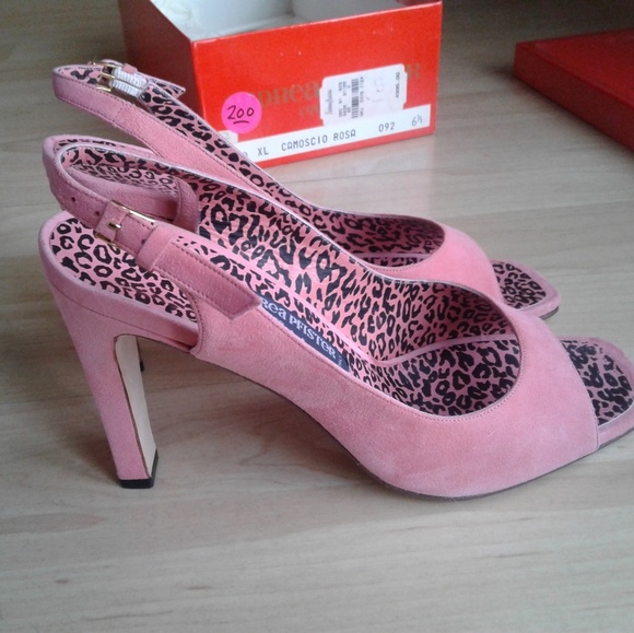 Vintage Andrea pfister pink suede 8 / 8.5 pump - Picture 2 of 8